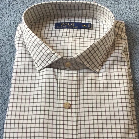 Polo Ralph Lauren Other - Polo Ralph Lauren Casual Shirt Cream & Wine NWT